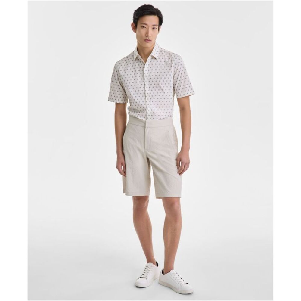 Alfani Mens Modern Puckered 11" Casual Bermuda Shorts, NWT